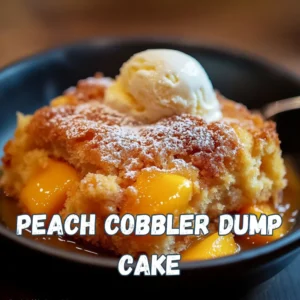 peach cobbler dump cake