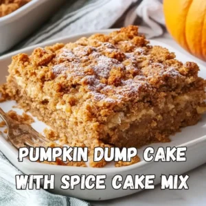 pumpkin dump cake with spice cake mix