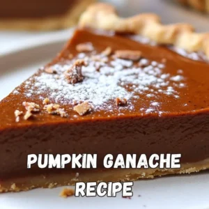 Pumpkin Ganache Recipe