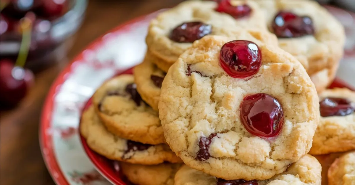 Cherry Red Dot Cookies