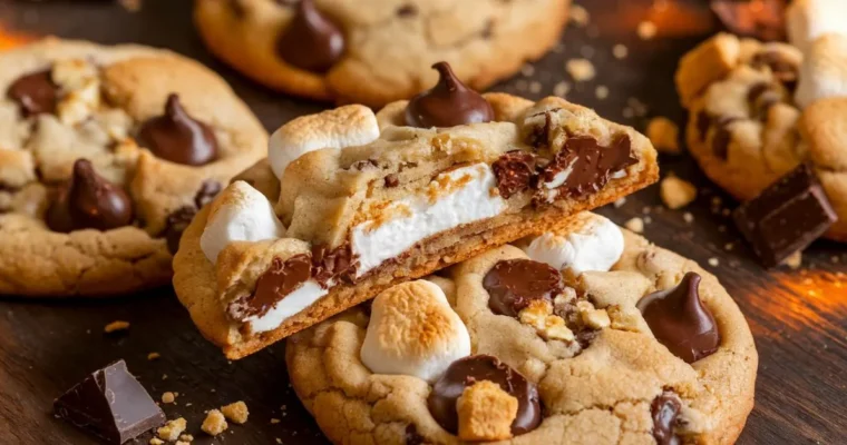 The Best S’mores Chocolate Chip Cookies Ever