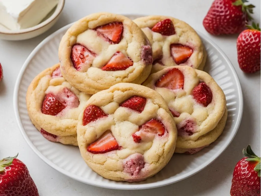 strawberry cheesecake cookie